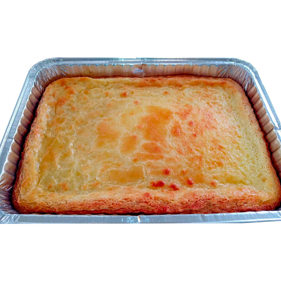 St. Louis style gooey butter cake. A full pan, approximately 9x13.